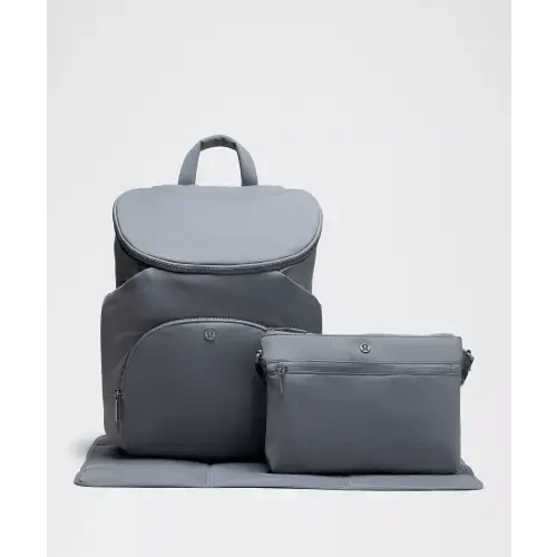 lululemon New Parent Backpack 17L | Solar Grey/Sheer Oak/Gunmetal