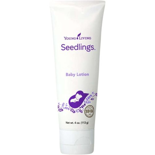 Young Living Seedlings Baby Lotion - 4 oz - Hypoallergenic Skincare for Delicate & Sensitive Infant Skin - Gentle, Non-Greasy, Soothing Hydration & Softness