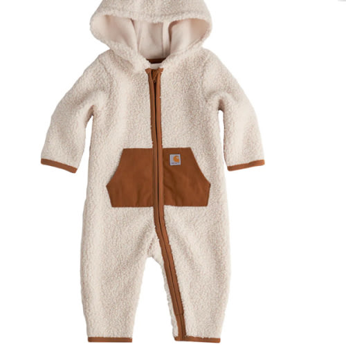 Boys' Long Sleeve Zip-Front Sherpa Coverall (Baby) | F25 Products | Carhartt