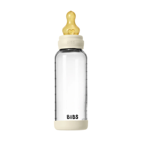 Baby Glass Bottle Set 240ml Latex - Ivory