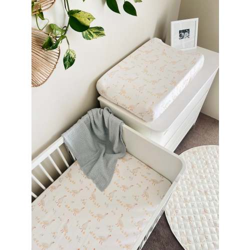 Cuddle Bug & Co Fitted Cot Sheet Goosey Gander