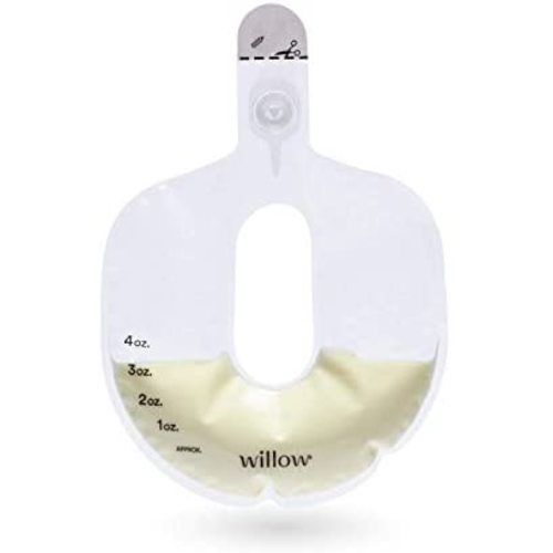 Willow Pump Spill-Proof Breast Milk Bags, 48 Count | Holds 4 oz. Per Bag | Self-Sealing Storage Bags, Recyclable & BPA Free | Breast Feeding Essential for The Willow Pump - 1 Pack (48 Bags)