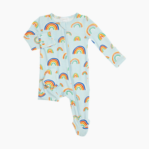 Footie - Rainbows Blue