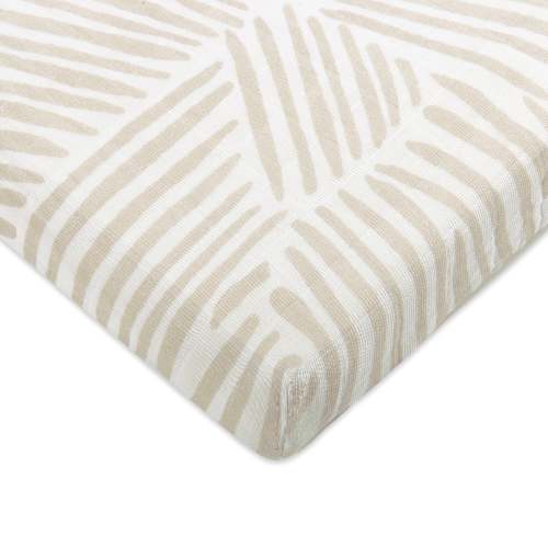 All-Stages Midi Crib Sheet in GOTS Certified Organic Muslin Cotton