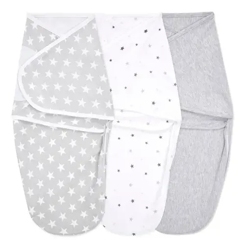 aden + anais twinkle baby cotton easy swaddle size 0-3 months