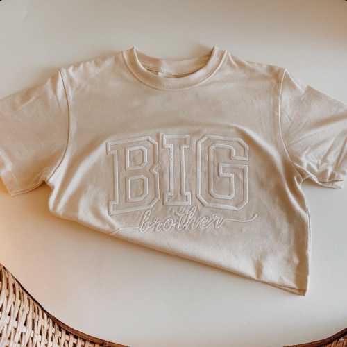 Big Brother Toddler Shirt, Pregnancy Reveal Shirt, Big Brother, Name Shirt, Custom Big Brother, Youth Tee, Custom Embroidery.