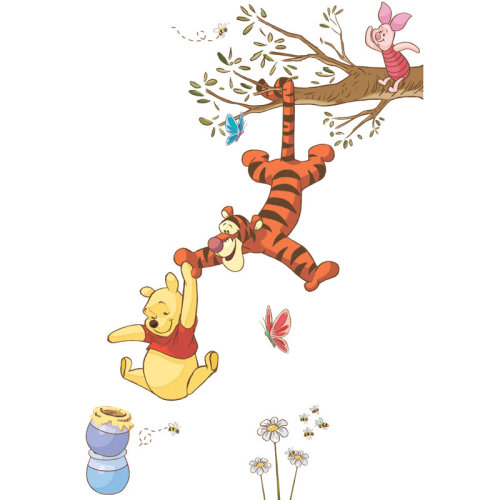 Room Mates Winnie the Pooh Swinging for Honey Peel and Stick Giant Wall Decal & Reviews | Wayfair