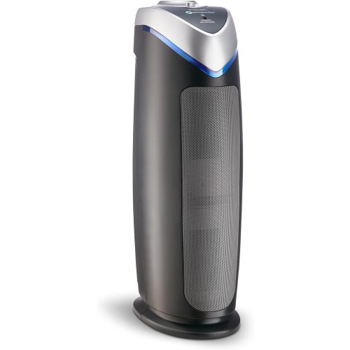 GermGuardian 4-in-1 HEPA Air Purifier for Home, Large Rooms Up to 743 Sq. Ft. with HEPA Air Filter, UV-C Light & Odor Reduction, AC4825E, 22 Tower Gray"
