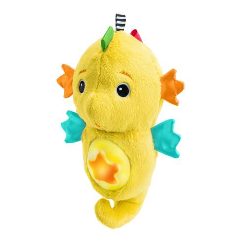 Baby Einstein Sea Dreams Seahorse Plush Soother Toy, with Music and Lights - Yellow