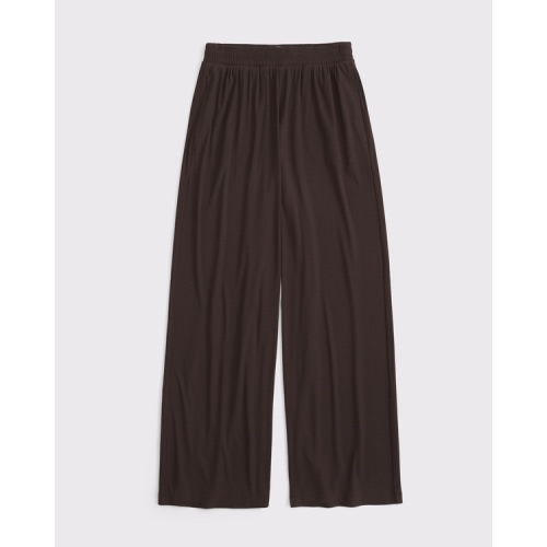 Lounge Ribbed Wide Leg Sweatpant
