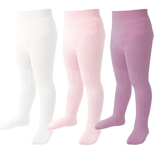 Baby Tights Toddler Cable Knit Leggings Seamless Cotton Stockings Pantyhose