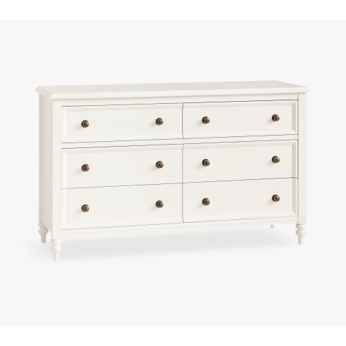 Chris Loves Julia Turned Wood 6-Drawer Dresser (56w x 19d")