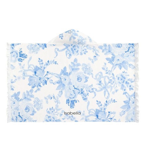 LoveShackFancy Damask Kid Beach Hooded Towel UPF 50+