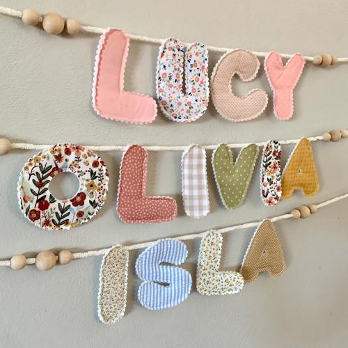 Custom Baby Name Banner / Personalized Child Name Garland