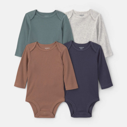 Baby Boy 4-Pack Long-Sleeve Multipack Bodysuits | Carter’s Oshkosh Canada