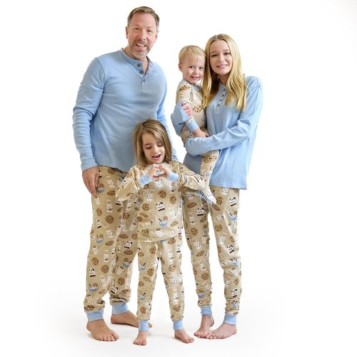 HonestBaby Family Matching Movie Pajamas Organic Cotton for Men, Women, Kids, Toddlers, Baby Boys, Girls, Unisex Pets