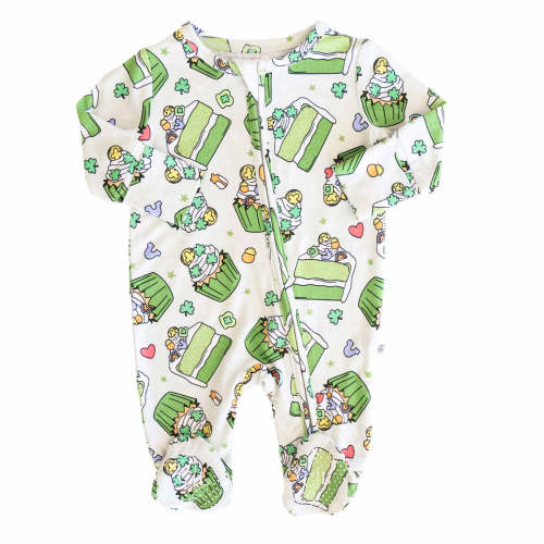 Shamrock Sweets Zipper Footie