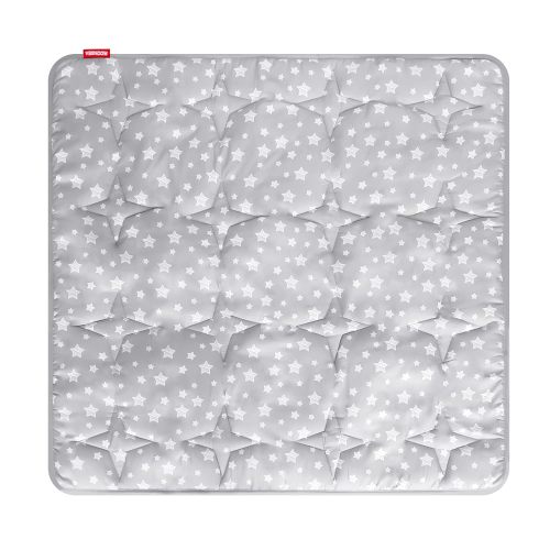 Baby Play Mat | Play Tent Mat - Square 45'' x 45'', Padded and Non-Slip Activity Mat for Kids and Toddlers, Grey Star