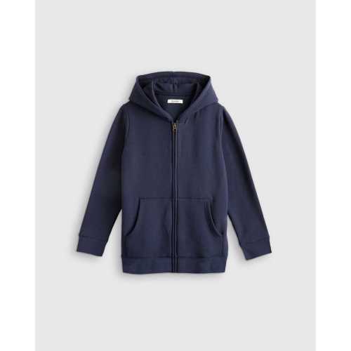 SuperSoft Fleece Zip Up Hoodie in Navy