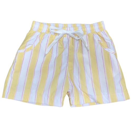 Boys Yellow Stripe Swim Trunks – Hamner Hill