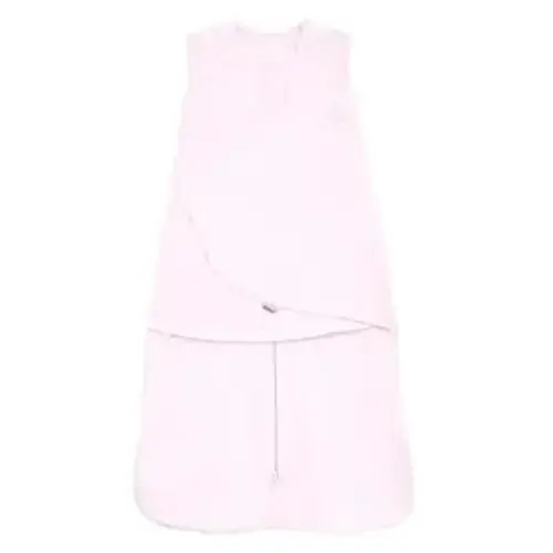 HALO 100% Cotton Sleepsack Swaddle, 3-Way Adjustable Wearable Blanket, TOG 1.5, Soft Pink, Newborn, 0-3 Months