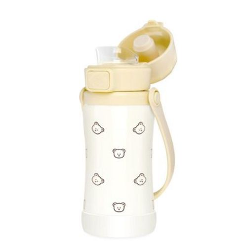 Grosmimi Stainless Steel Kids Tumbler - 10oz (18 Months+) Bear Butter 10oz