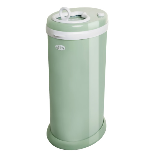 Free Shipping! Ubbi Steel Diaper Pail, Odor Locking, No Special Bag Required, Award-Winning, Registry Must-Have, Sage Green