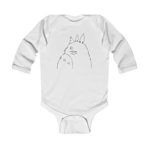 Adorable Totoro Characters Infant Bodysuit | Cute Studio Ghibli Woodland Baby Onesie