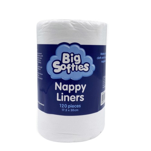 Big Softies Nappy Liners 120 Pieces