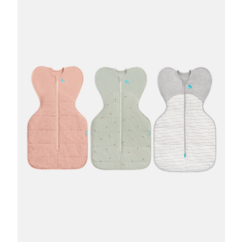 Swaddle Up Starter Bundle | 2.5 TOG | Rose Pebbles | Olive Bees | White Dreamer
