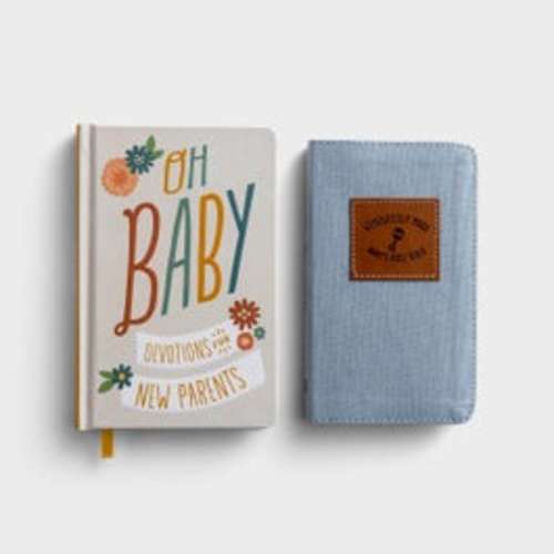 Baby Boy's Bible + Oh, Baby! Devotional - Set