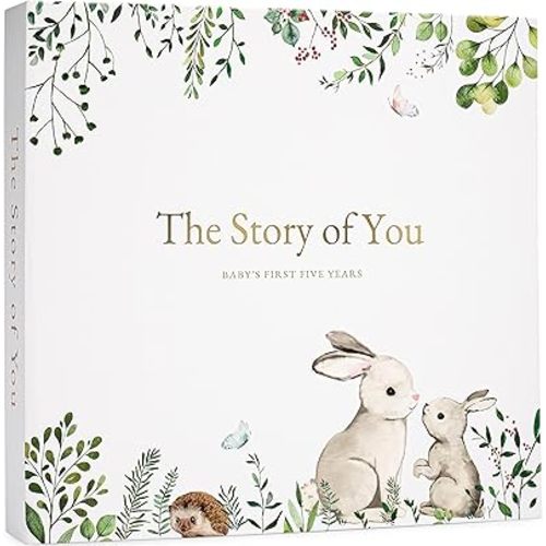 Keepsake Memory Book for Baby Boy or Girl Timeless First 5 Year Baby Book A Milestone Book to Record Every Event from Birth to Age 5 Gender Neutral Journal Scrapbook Photo Album