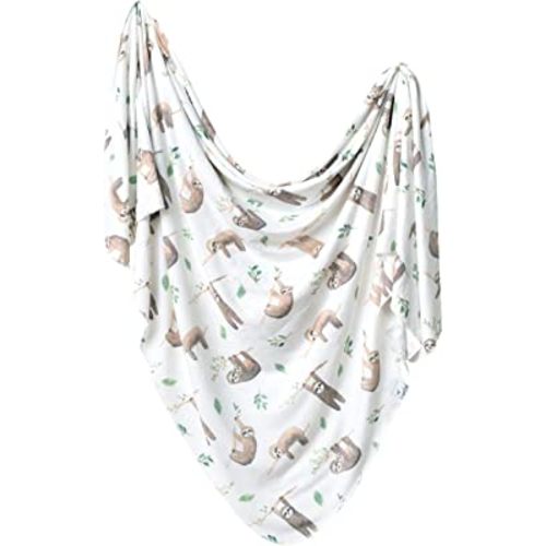 Copper Pearl Large Premium Knit Baby Swaddle Receiving Blanket Noah