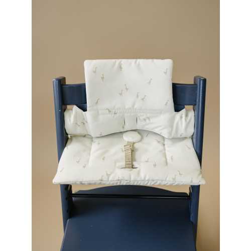 Goose Print Highchair Cushion for Stokke Tripp Trapp - Wipeable Cover