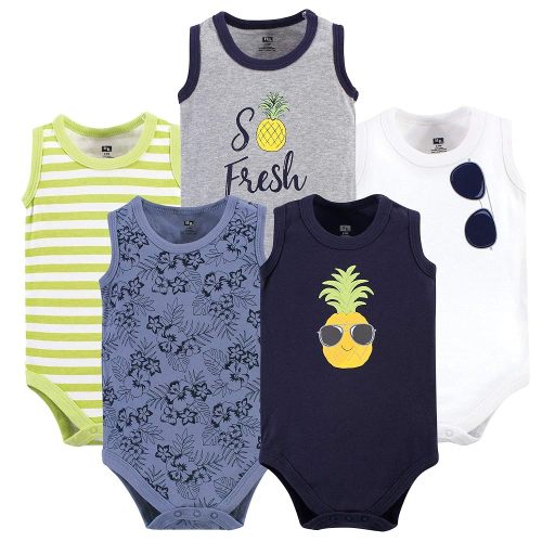 Hudson Baby Unisex Baby Cotton Sleeveless Bodysuits