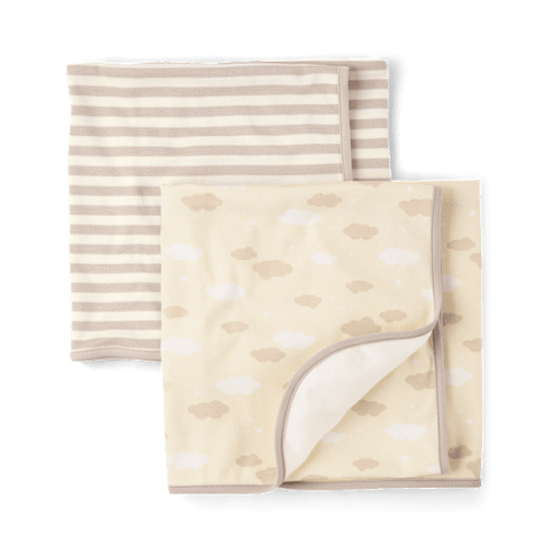 Baby Cloud Swaddle Blanket 2-Pack - Cream