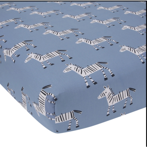 Signature Zebra Organic Cotton Fitted Crib Sheet