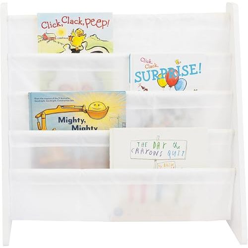Humble Crew Kids Bookshelf, Montessori Front Facing Toddler Bookcase 4 Tier