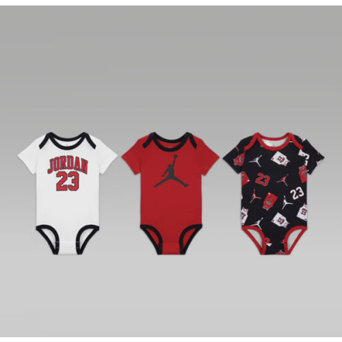 Jordan Baby (3-6M) 23 Jersey 3-Pack Bodysuits. Nike.com