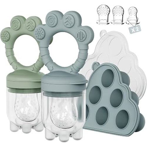 Baby Fruit Feeder，Breastmilk Popsicle Molds，Perfect for Teething Relief