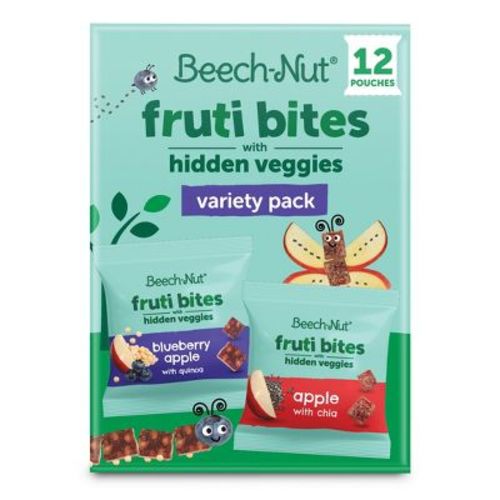 Beech-Nut Hidden Veggies Fruit Bites Blueberry Apple Quinoa Baby Food - 7.6oz