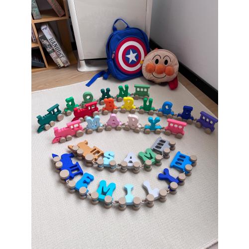 Name Train Toy, Alphabet Letter Train, Personalized Train Set, Montessori Toy, Newborn Gift, First Birthday Gift, Baby Shower Gift, Keepsake