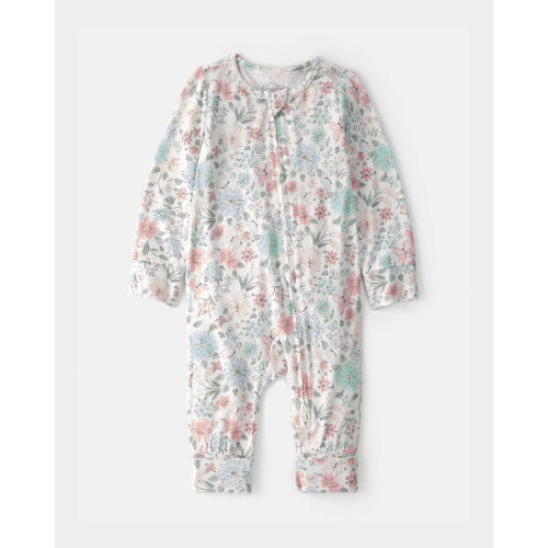 Baby Girl Butterfly Garden 2-Way Zip PurelySoft Sleeper | Carter’s Oshkosh Canada