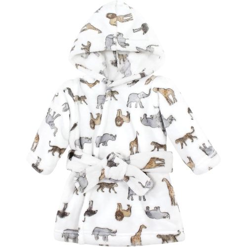 Hudson Baby Unisex Baby Plush Animal Face Bathrobe