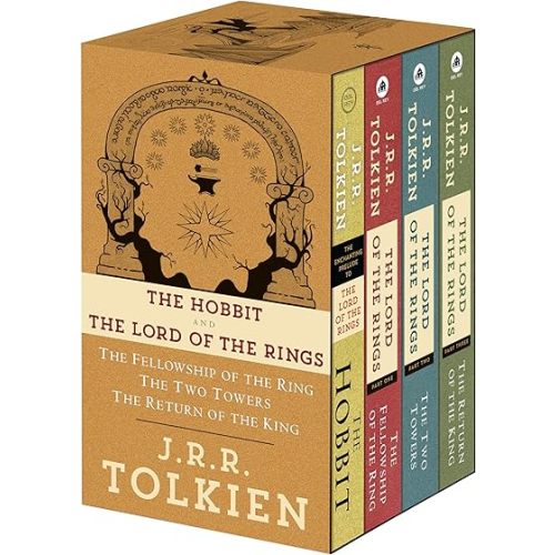 J.R.R. Tolkien 4-Book Boxed Set: The Hobbit and The Lord of the Rings Mass Market Paperback – Box set, September 25, 2012