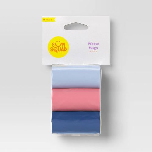 Dog Waste Disposal Bags - 6pk/90ct - Sun Squad™