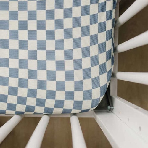 Ribbed Bamboo Stretch Crib Sheet (Print)