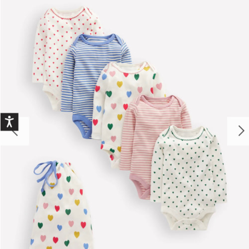 5-pack Bodies-Multi Hearts | Boden USA