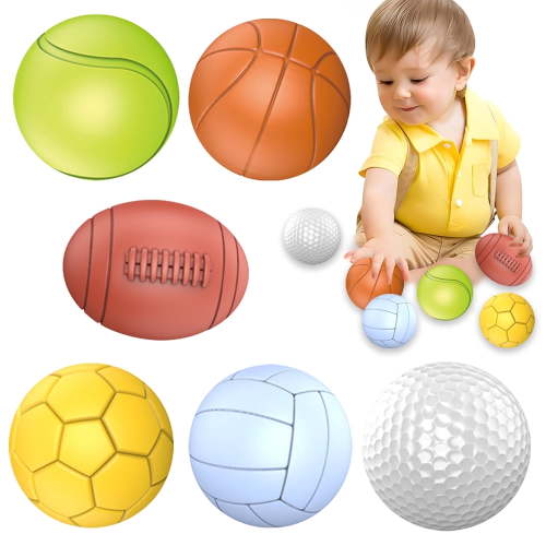Style-Carry, Montessori Learning Toys, Textured Multicolor Ball Set