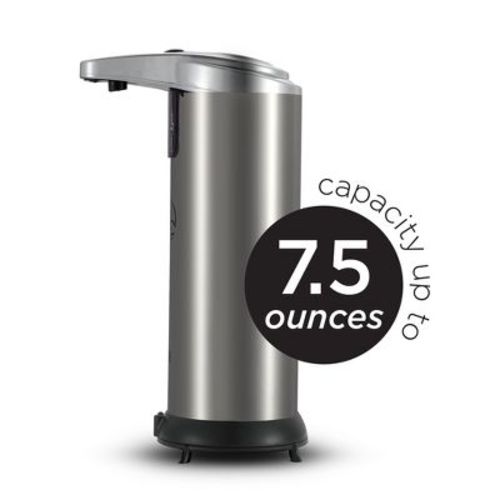 Commercial Care Touchless Soap, Hand Sanitizer Dispenser, Automatic Soap Dispenser with Dripless Design, Motion Sensor, Stainless Steel